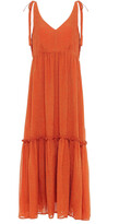 Thumbnail for your product : Gestuz Gathered Fil Coupe Georgette Midi Dress