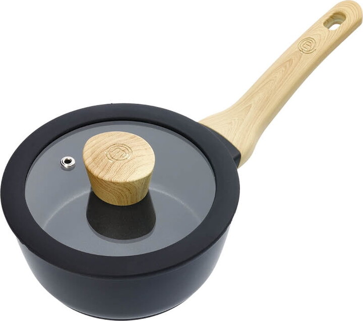 MasterChef 8 inch Sauce Pan, Non Stick Cooking Pot with Lid