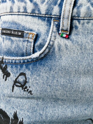 Philipp Plein Printed Boyfriend Jeans