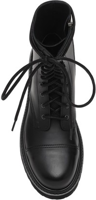 Vetements Lace-up Leather Military Boots