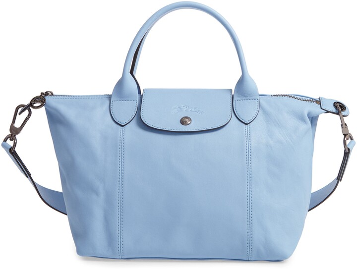 Longchamp Small Le Pliage Cuir Leather Shoulder Bag ShopStyle