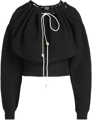 Calvin Klein Off-Shoulder Knit Pullover
