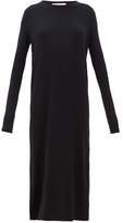 Thumbnail for your product : Raey Crew-neck Ribbed Cashmere Dress - Womens - Navy