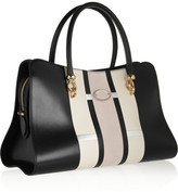 Thumbnail for your product : Tod's Sella nubuck-paneled leather tote