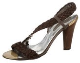 Thumbnail for your product : Stella McCartney Metallic Braided Sandals