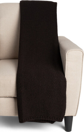 TJMAXX Knit Dot Throw, Polyester/Acrylic/Wool