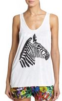 Thumbnail for your product : Milly Zebra Sequin Tank Top