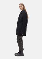 Thumbnail for your product : Ann Demeulemeester Mulligan Double Breasted Coat Black + Banfield Black