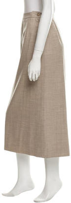 Hermes Wool Midi Skirt