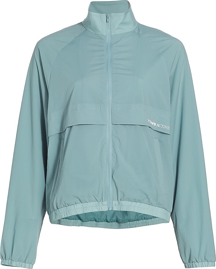 7 DAYS ACTIVE Women's Warm Up Jacket - Tourmaline - Size Small