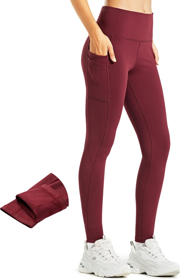 BALEAF Women's Fleece Lined Water Resistant Legging  Plus size leggings,  Leather leggings, Printed leggings