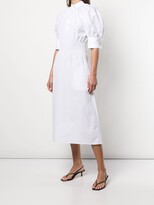 Thumbnail for your product : ANNA QUAN Aurora ruched shirt dress