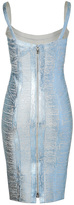 Thumbnail for your product : Herve Leger Bandage Dress in Ice Grey Metallic