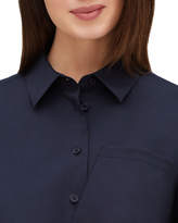 Thumbnail for your product : Lafayette 148 New York Casper Long-Sleeve Stretch-Cotton Blouse