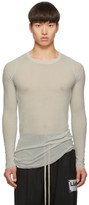 Thumbnail for your product : Rick Owens Grey Rib Long Sleeve Rib T-Shirt