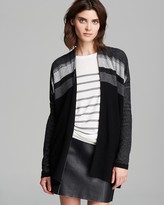 Thumbnail for your product : Vince Cardigan - Variegated Stripe Oversize