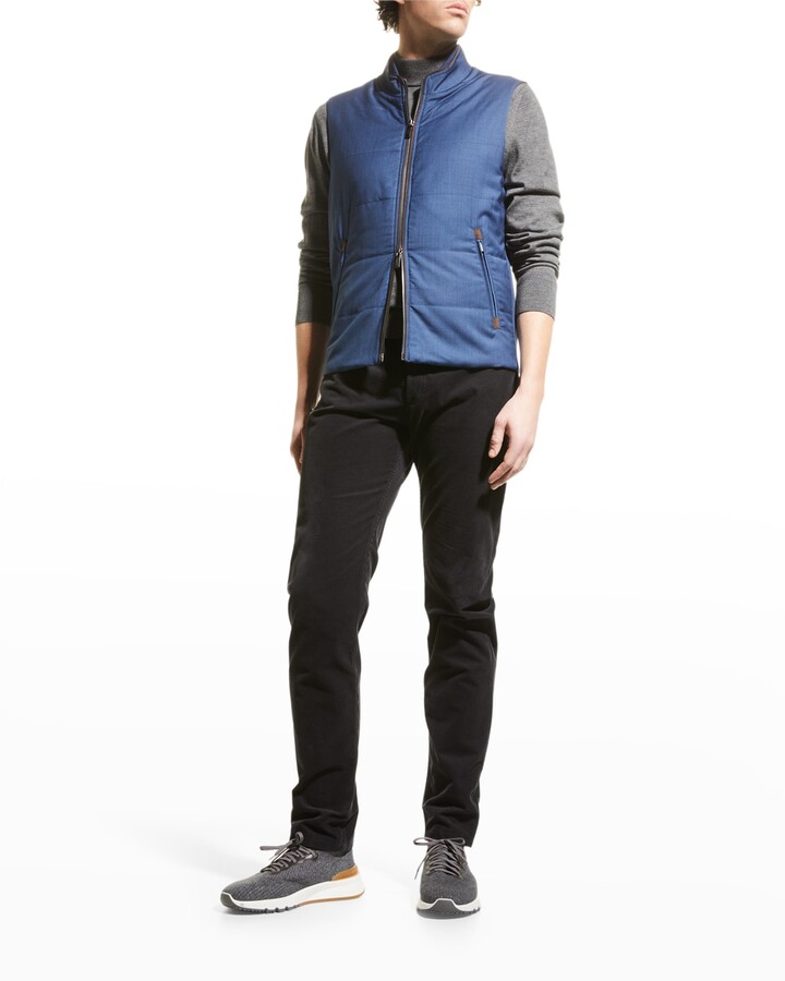 Baldassari Men's Merino Wool Quilted Vest ShopStyle Outerwear