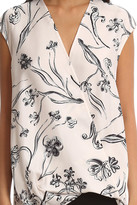 Thumbnail for your product : 3.1 Phillip Lim Floral Print Soft Draped Sleeveless Blouse