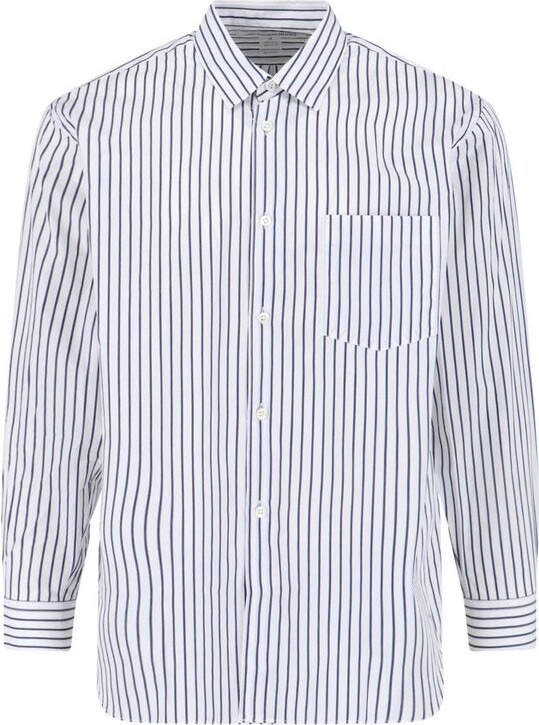 Comme des Garçons Shirt Striped Buttoned Shirt