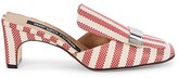 Thumbnail for your product : Sergio Rossi Tessuto Heeled Mules
