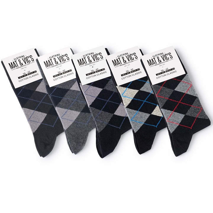 by Mat & Vics Cotton Classic Comfortable Breathable Mens Socks 5 or 10 Pair Pack 