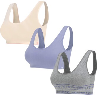 Lucky Brand Women's Seamless Wire-Free Comfort Lounge Bra Multi-Pack -  ShopStyle