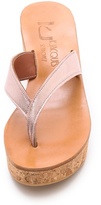 Thumbnail for your product : K. Jacques Diortie Wedge Thong Sandals