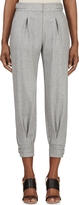 Thumbnail for your product : Band Of Outsiders Heather Grey Wool Flannel Cuffed Trousers
