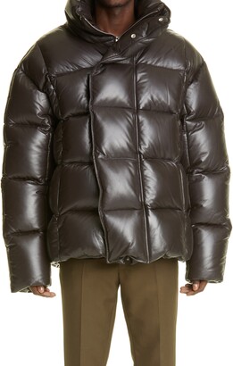 Givenchy Down Puffer Leather Jacket - ShopStyle