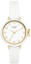 Thumbnail for your product : Kate Spade Park Row White Silicone Strap Watch