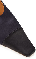 Thumbnail for your product : Marni Leather-trimmed Satin Slingback Pumps