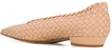 Thumbnail for your product : Bottega Veneta Intrecciato almond ballerina shoes
