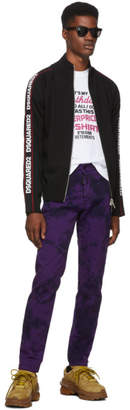 DSQUARED2 Purple Tie-Dye Cool Guy Jeans