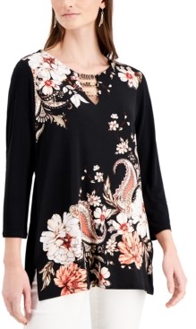 jm collection tunic tops