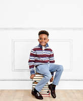 Thumbnail for your product : Brooks Brothers Boys Classic Stripe Mockneck Rugby