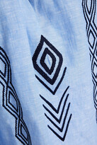 Thumbnail for your product : Sachin + Babi Cella gathered embroidered linen top