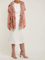 Thumbnail for your product : Sies Marjan Rudy Belted Shearling Coat - Womens - Pink