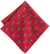 Thumbnail for your product : J.Crew Wool pocket square in Jack Russell print