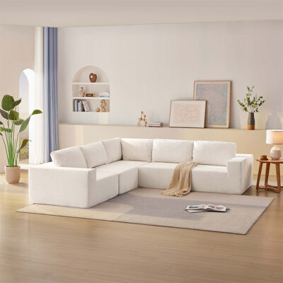 Marissa furniture Modular L Shaped Sectional Sofa, Luxury Floor Couch Set, Upholstered Indoor Furniture For Living Room And Bedroom, Free Combination