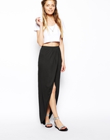 Thumbnail for your product : ASOS Wrap Maxi Skirt In Jersey