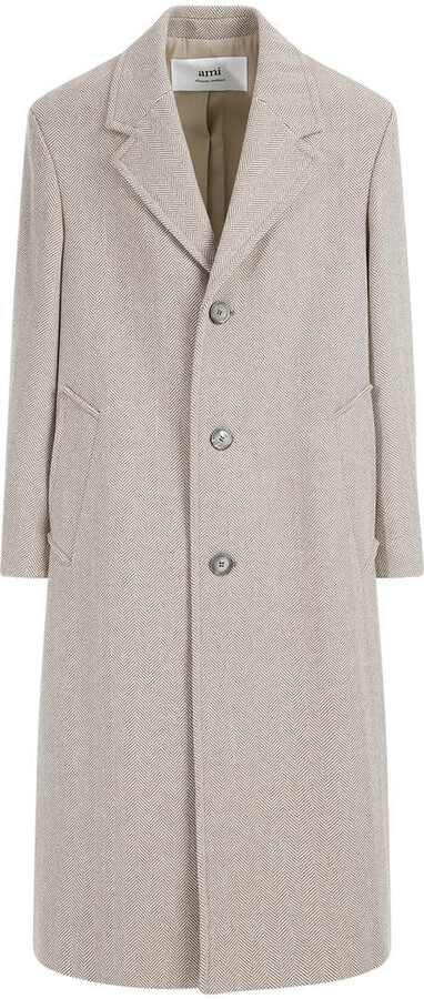 AMI Paris Oversized Virgin Wool Coat - ShopStyle