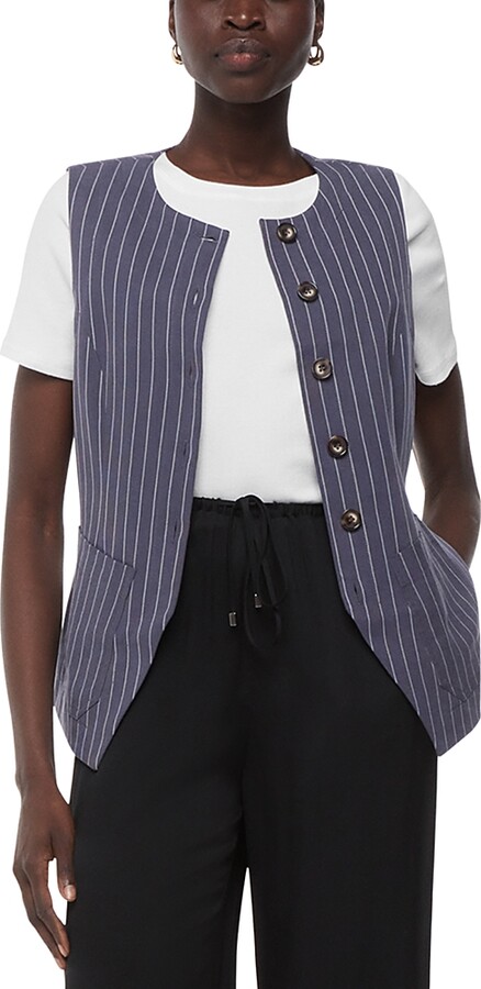 Whistles Lottie Pinstriped Vest