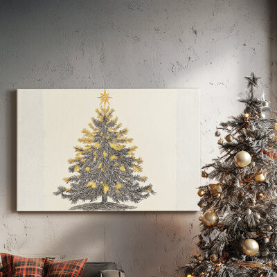 Ophelia & Co. Snowwhite Serenade of Lantern-Premium Gallery Wrapped Canvas