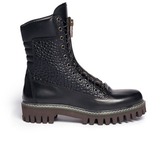Thumbnail for your product : Nobrand 'Tina' pebbled leather combat boots