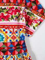 Thumbnail for your product : Dolce & Gabbana Kids Carretto Con Rose dress