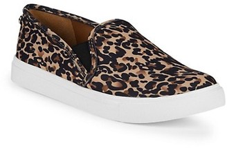 steve madden leopard slip on shoes