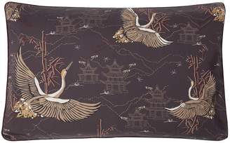 Biba Heron print pillowcase pair