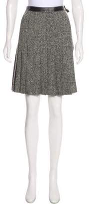 Alexander McQueen Pleated Wool Skirt w/ Tags