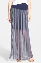Thumbnail for your product : Bellatrix Slit Front Woven Maxi Skirt (Regular & Petite)