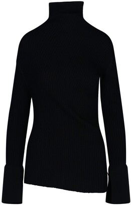 Eudon Choi Rolled-Neck Asymmetric Sweater